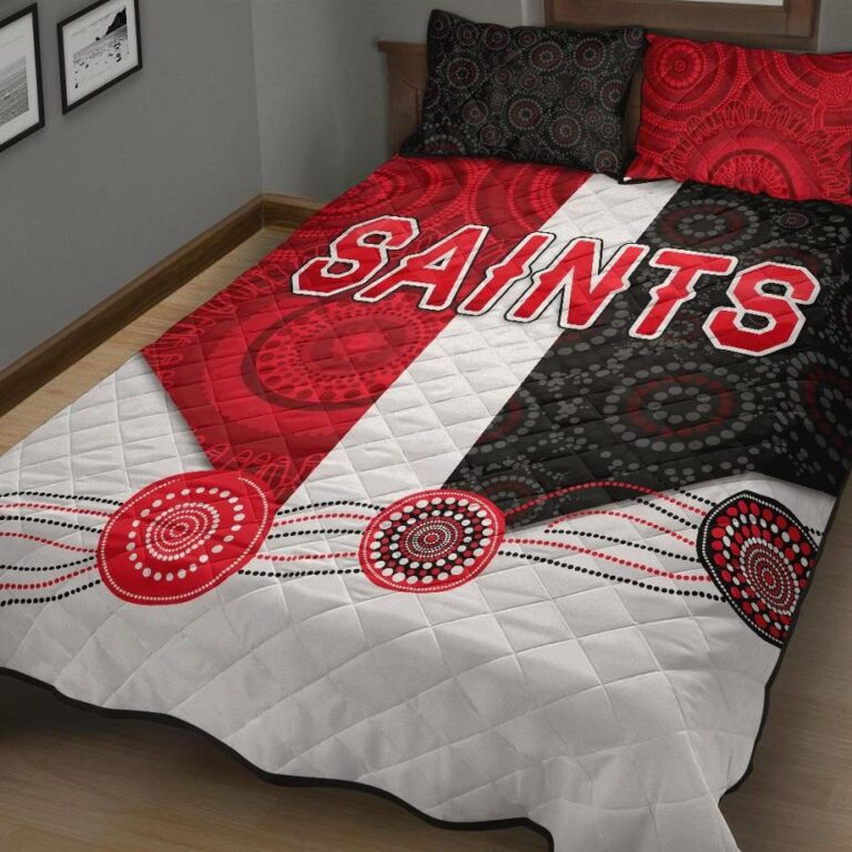 Australian Football League store - Loyal fans of St Kilda Football Club's Quilt + 1/2 Pillow Cases:vintage Australian Football League suit,uniform,apparel,shirts,merch,hoodie,jackets,shorts,sweatshirt,outfits,clothes