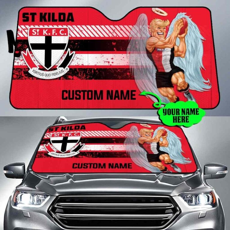 Australian Football League store - Loyal fans of St Kilda Saints's Auto Sun Shades:vintage Australian Football League suit,uniform,apparel,shirts,merch,hoodie,jackets,shorts,sweatshirt,outfits,clothes
