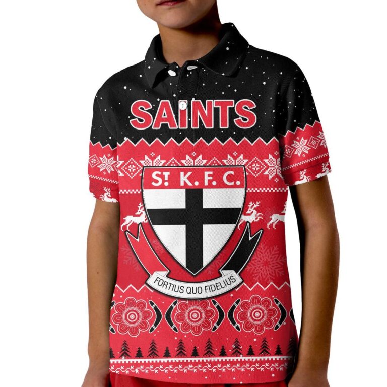 Australian Football League store - Loyal fans of St Kilda Saints's Kid Polo Shirt:vintage Australian Football League suit,uniform,apparel,shirts,merch,hoodie,jackets,shorts,sweatshirt,outfits,clothes