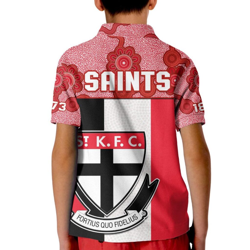 Australian Football League store - Loyal fans of St Kilda Saints's Kid Polo Shirt:vintage Australian Football League suit,uniform,apparel,shirts,merch,hoodie,jackets,shorts,sweatshirt,outfits,clothes