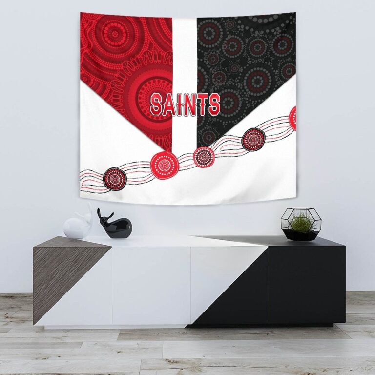 Australian Football League store - Loyal fans of St Kilda Saints's Wall Tapestry:vintage Australian Football League suit,uniform,apparel,shirts,merch,hoodie,jackets,shorts,sweatshirt,outfits,clothes