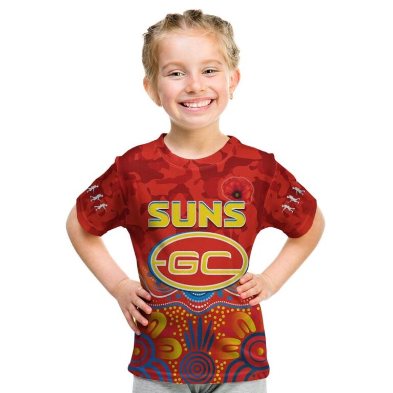 Australian Football League store - Loyal fans of Gold Coast Suns's Kid T-Shirt:vintage Australian Football League suit,uniform,apparel,shirts,merch,hoodie,jackets,shorts,sweatshirt,outfits,clothes