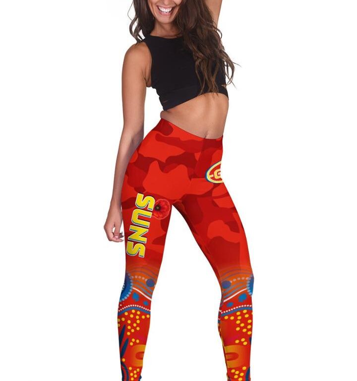 Australian Football League store - Loyal fans of Gold Coast Suns's Leggings:vintage Australian Football League suit,uniform,apparel,shirts,merch,hoodie,jackets,shorts,sweatshirt,outfits,clothes