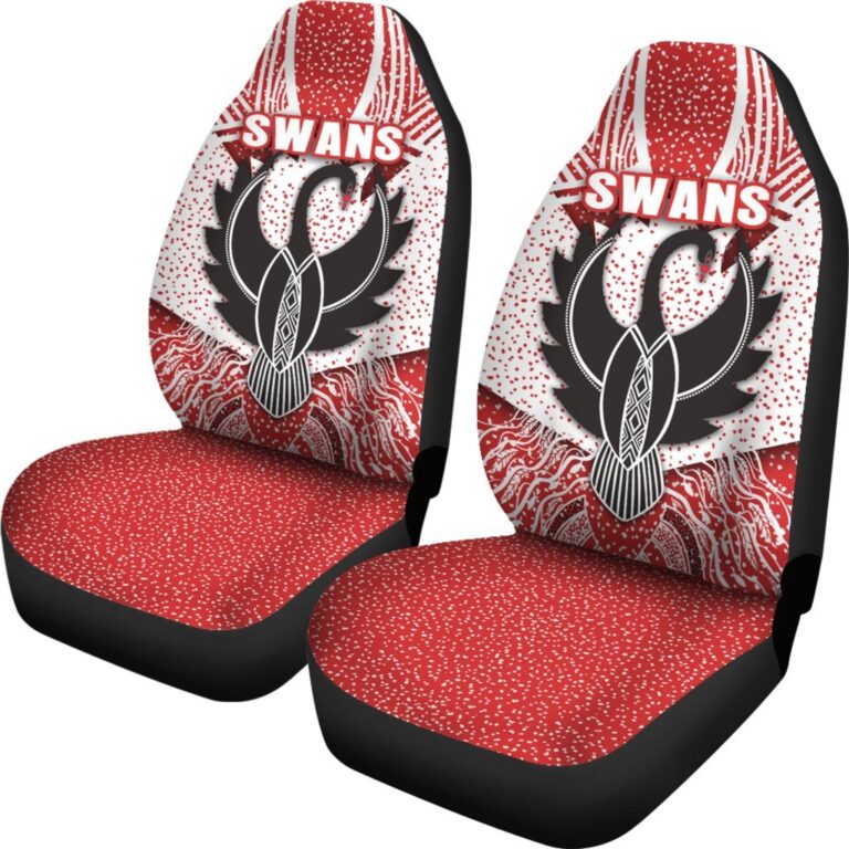 Australian Football League store - Loyal fans of Sydney Swans's Set 2 Car Seat Cover:vintage Australian Football League suit,uniform,apparel,shirts,merch,hoodie,jackets,shorts,sweatshirt,outfits,clothes
