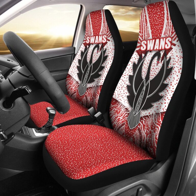 Australian Football League store - Loyal fans of Sydney Swans's Set 2 Car Seat Cover:vintage Australian Football League suit,uniform,apparel,shirts,merch,hoodie,jackets,shorts,sweatshirt,outfits,clothes