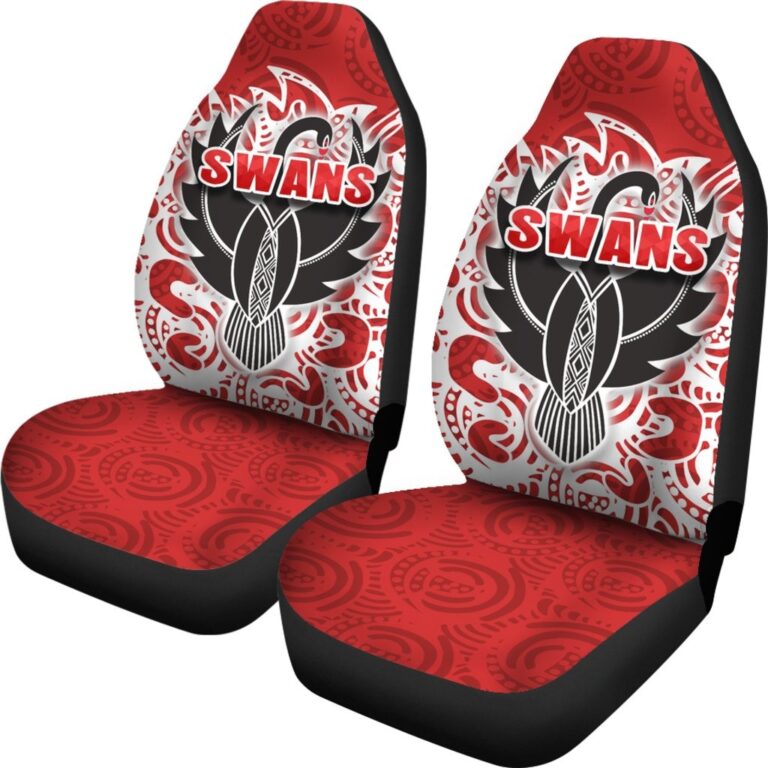 Australian Football League store - Loyal fans of Sydney Swans's Set 2 Car Seat Cover:vintage Australian Football League suit,uniform,apparel,shirts,merch,hoodie,jackets,shorts,sweatshirt,outfits,clothes