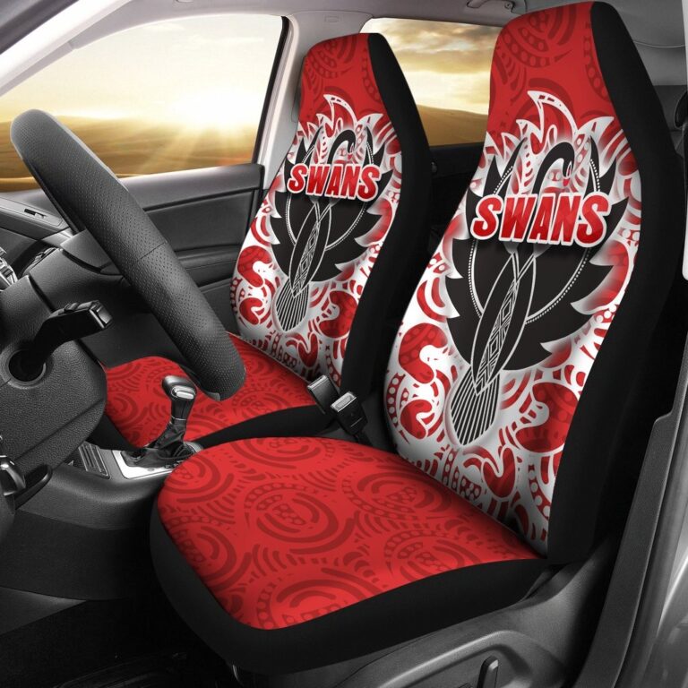Australian Football League store - Loyal fans of Sydney Swans's Set 2 Car Seat Cover:vintage Australian Football League suit,uniform,apparel,shirts,merch,hoodie,jackets,shorts,sweatshirt,outfits,clothes