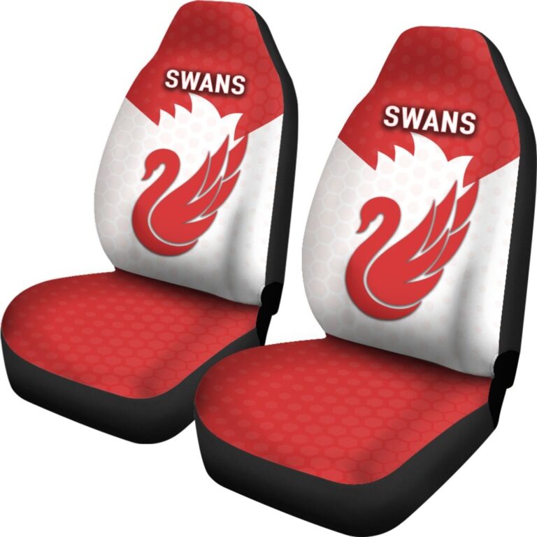 Australian Football League store - Loyal fans of Sydney Swans's Set 2 Car Seat Cover:vintage Australian Football League suit,uniform,apparel,shirts,merch,hoodie,jackets,shorts,sweatshirt,outfits,clothes