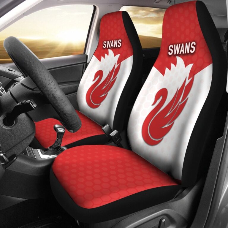 Australian Football League store - Loyal fans of Sydney Swans's Set 2 Car Seat Cover:vintage Australian Football League suit,uniform,apparel,shirts,merch,hoodie,jackets,shorts,sweatshirt,outfits,clothes