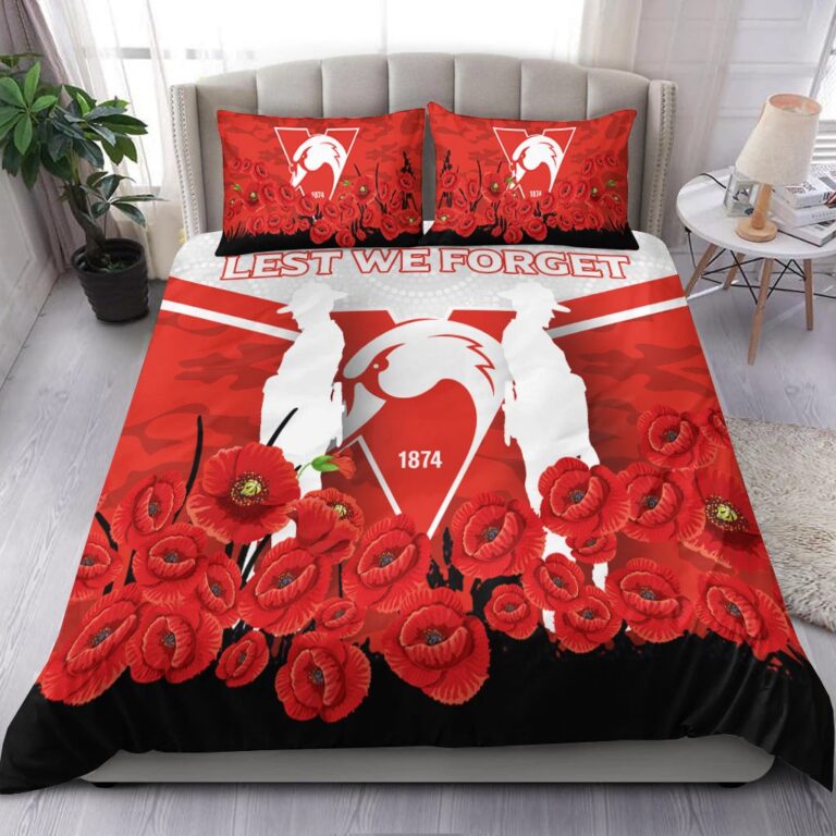 Australian Football League store - Loyal fans of Sydney Swans's Bedding Duvet Cover + 1/2 Pillow Cases:vintage Australian Football League suit,uniform,apparel,shirts,merch,hoodie,jackets,shorts,sweatshirt,outfits,clothes