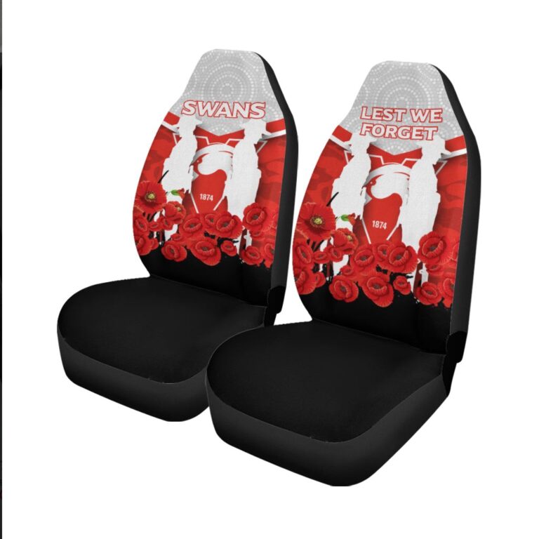 Australian Football League store - Loyal fans of Sydney Swans's Set 2 Car Seat Cover:vintage Australian Football League suit,uniform,apparel,shirts,merch,hoodie,jackets,shorts,sweatshirt,outfits,clothes