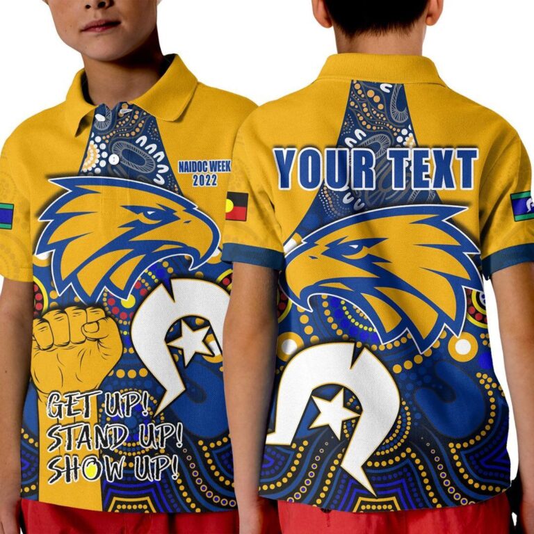 Australian Football League store - Loyal fans of West Coast Eagles's Kid Polo Shirt:vintage Australian Football League suit,uniform,apparel,shirts,merch,hoodie,jackets,shorts,sweatshirt,outfits,clothes