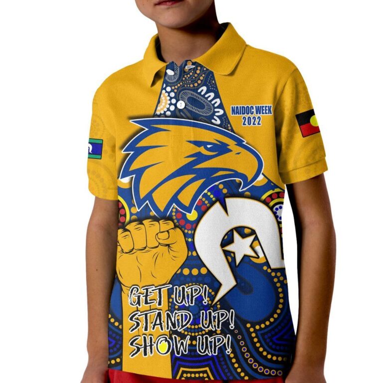 Australian Football League store - Loyal fans of West Coast Eagles's Kid Polo Shirt:vintage Australian Football League suit,uniform,apparel,shirts,merch,hoodie,jackets,shorts,sweatshirt,outfits,clothes
