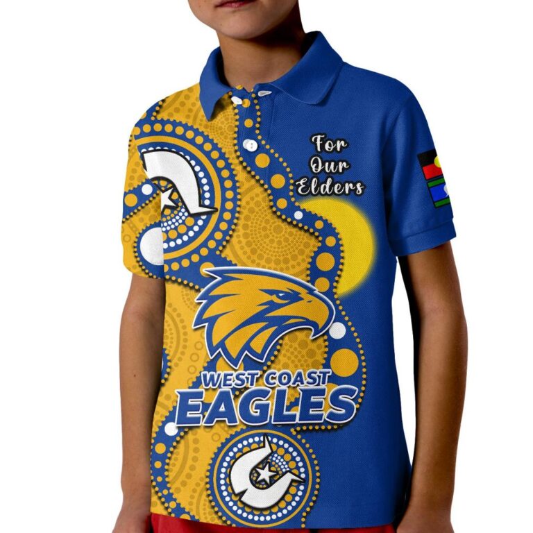 Australian Football League store - Loyal fans of West Coast Eagles's Kid Polo Shirt:vintage Australian Football League suit,uniform,apparel,shirts,merch,hoodie,jackets,shorts,sweatshirt,outfits,clothes