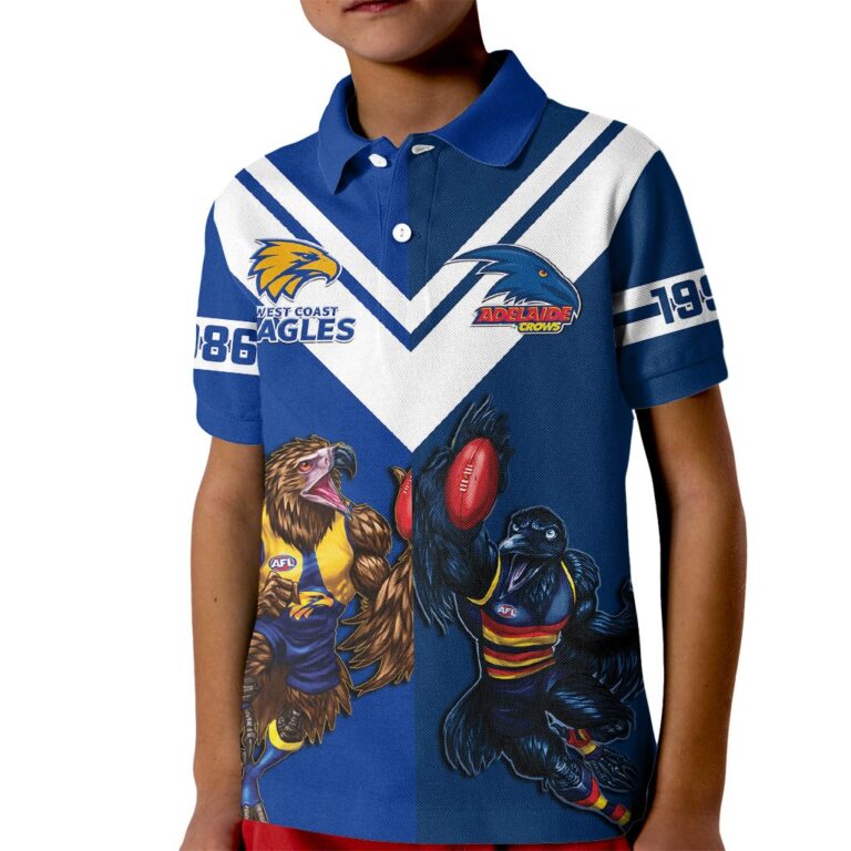 Australian Football League store - Loyal fans of West Coast Eagles's Kid Polo Shirt:vintage Australian Football League suit,uniform,apparel,shirts,merch,hoodie,jackets,shorts,sweatshirt,outfits,clothes
