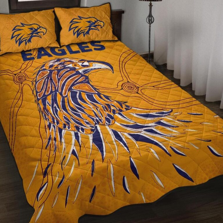 Australian Football League store - Loyal fans of West Coast Eagles's Quilt + 1/2 Pillow Cases:vintage Australian Football League suit,uniform,apparel,shirts,merch,hoodie,jackets,shorts,sweatshirt,outfits,clothes