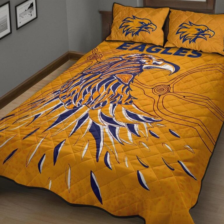 Australian Football League store - Loyal fans of West Coast Eagles's Quilt + 1/2 Pillow Cases:vintage Australian Football League suit,uniform,apparel,shirts,merch,hoodie,jackets,shorts,sweatshirt,outfits,clothes