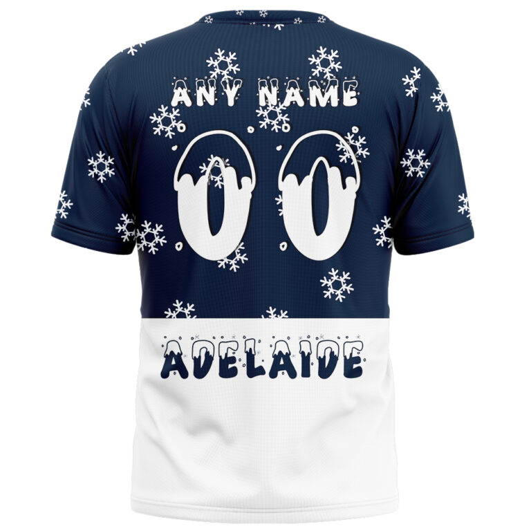 AFL Adelaide Crows Christmas | Custom Name & Number | Hoodie/Zip/T-Shirt/Polo/Knitted Sweaters