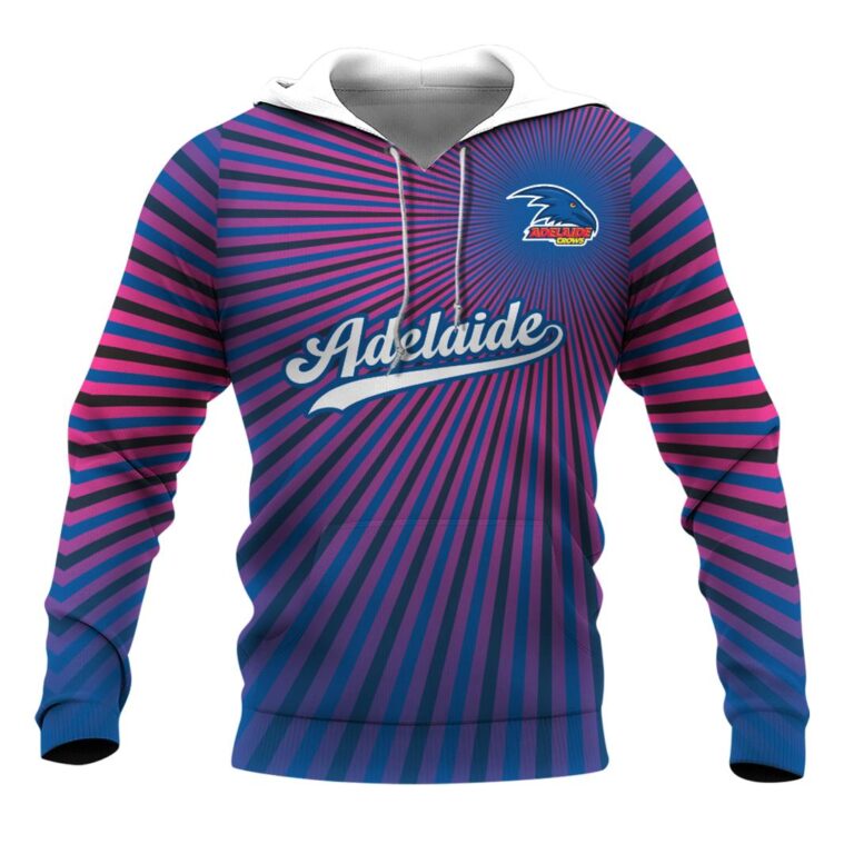 AFL Adelaide Crows | Custom Name & Number | Hoodie/Zip/T-Shirt/Long Sleeve