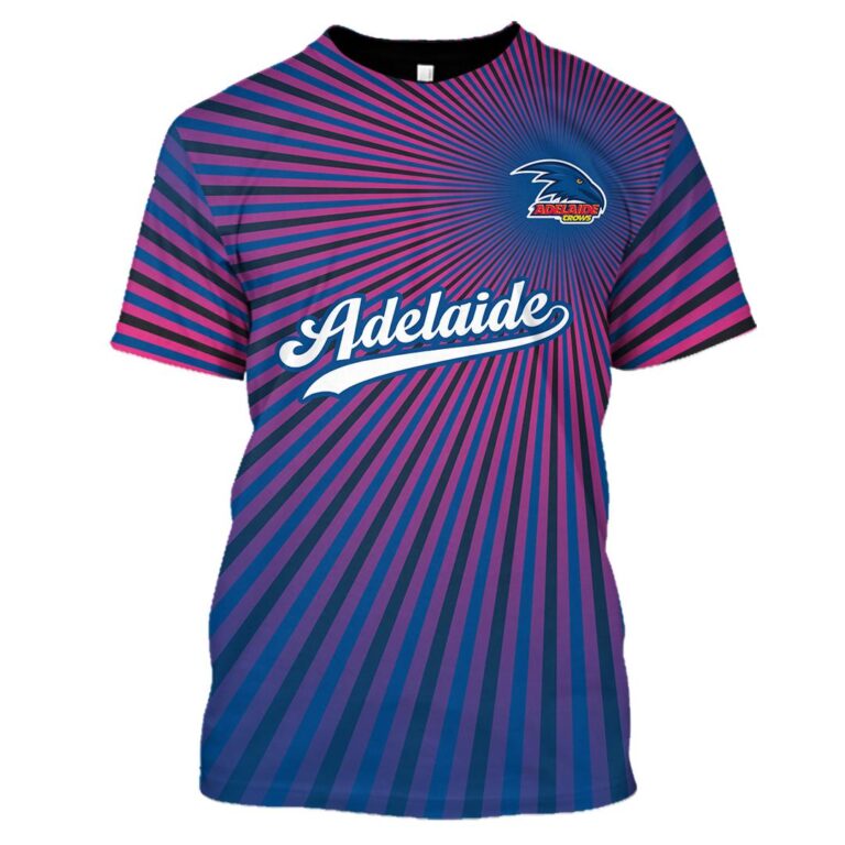 AFL Adelaide Crows | Custom Name & Number | Hoodie/Zip/T-Shirt/Long Sleeve