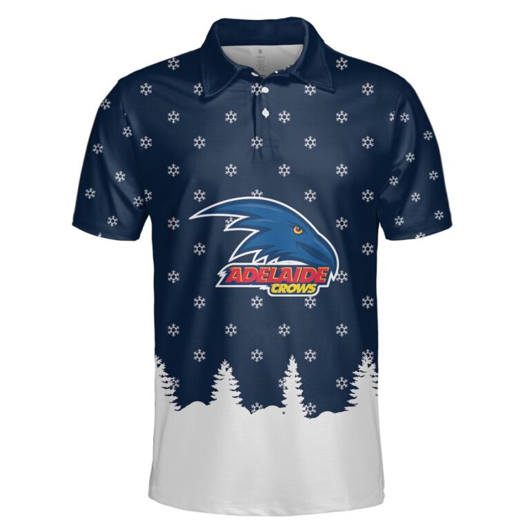 AFL Adelaide Crows Christmas | Custom Name & Number | Hoodie/Zip/T-Shirt/Polo/Knitted Sweaters/Long Paint