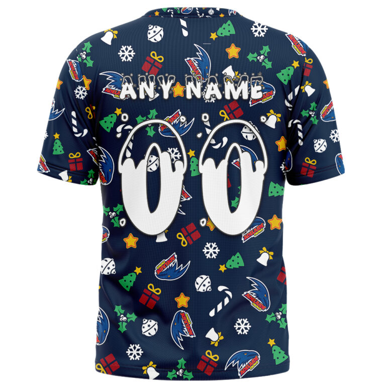 AFL Adelaide Crows Christmas | Custom Name & Number | Hoodie/Zip/T-Shirt/Polo/Knitted Sweaters