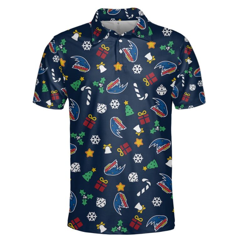 AFL Adelaide Crows Christmas | Custom Name & Number | Hoodie/Zip/T-Shirt/Polo/Knitted Sweaters
