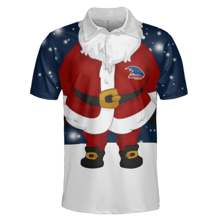 AFL Adelaide Crows Christmas | Custom Name & Number | Hoodie/Zip/T-Shirt/Polo/Knitted Sweaters