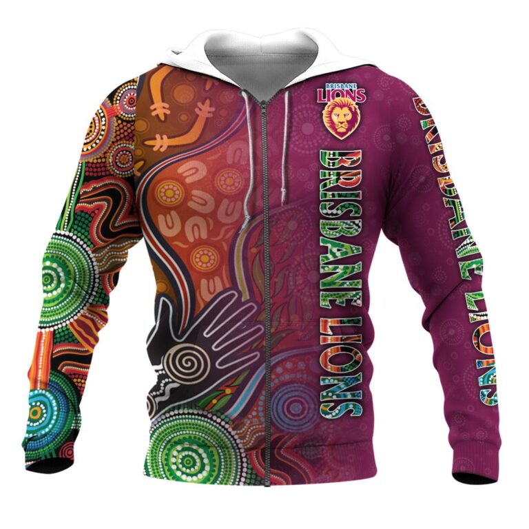 AFL Brisbane Lions | Custom Name & Number | Hoodie/Zip/T-Shirt/Long Sleeve