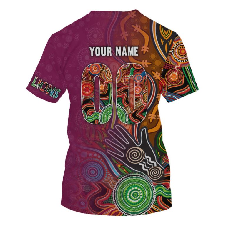 AFL Brisbane Lions | Custom Name & Number | Hoodie/Zip/T-Shirt/Long Sleeve