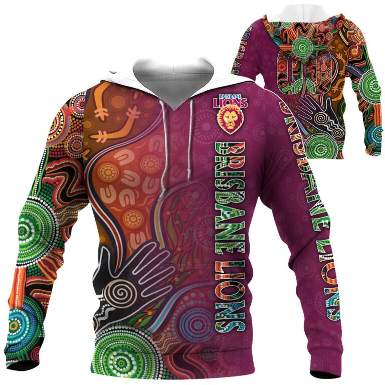 AFL Brisbane Lions | Custom Name & Number | Hoodie/Zip/T-Shirt/Long Sleeve