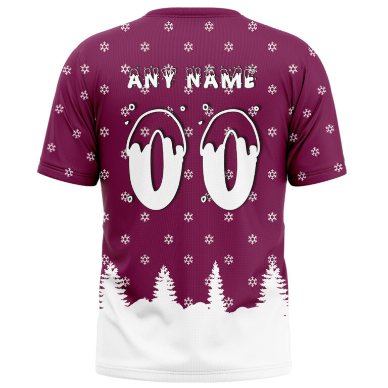AFL Brisbane Lions Christmas | Custom Name & Number | Hoodie/Zip/T-Shirt/Polo/Knitted Sweaters/Long Paint