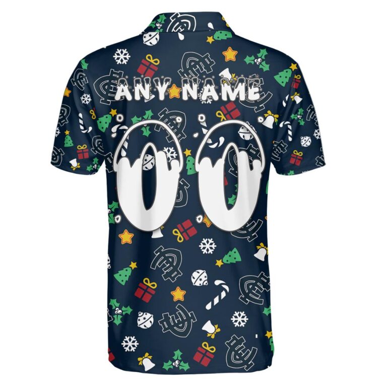 AFL Carlton Blues Christmas | Custom Name & Number | Hoodie/Zip/T-Shirt/Polo/Knitted Sweaters