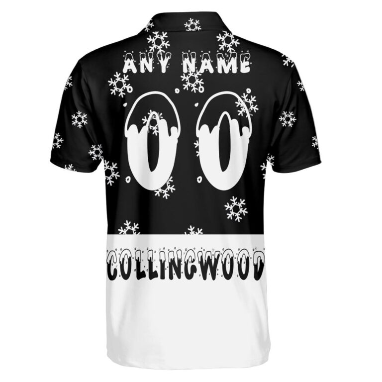 AFL Collingwood Magpies Christmas | Custom Name & Number | Hoodie/Zip/T-Shirt/Polo/Knitted Sweaters