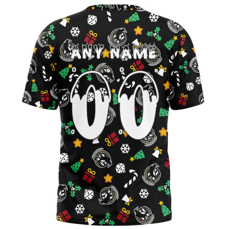 AFL Collingwood Magpies Christmas | Custom Name & Number | Hoodie/Zip/T-Shirt/Polo/Knitted Sweaters