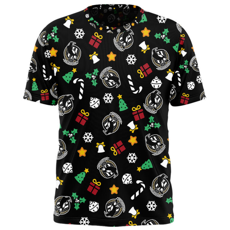 AFL Collingwood Magpies Christmas | Custom Name & Number | Hoodie/Zip/T-Shirt/Polo/Knitted Sweaters