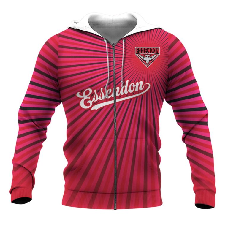 AFL Essendon Bombers | Custom Name & Number | Hoodie/Zip/T-Shirt/Long Sleeve