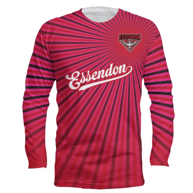 AFL Essendon Bombers | Custom Name & Number | Hoodie/Zip/T-Shirt/Long Sleeve
