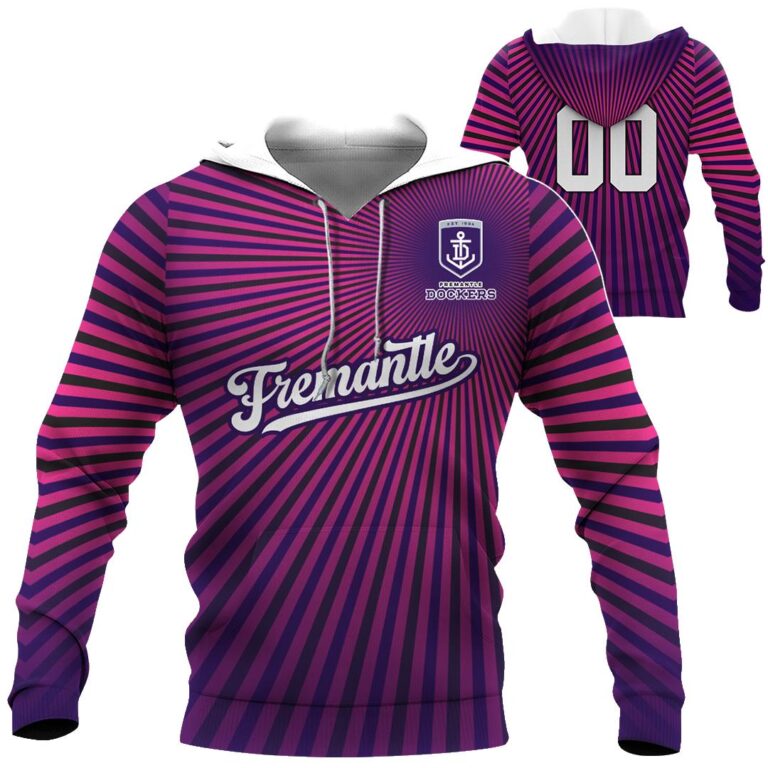 AFL Fremantle Dockers | Custom Name & Number | Hoodie/Zip/T-Shirt/Long Sleeve