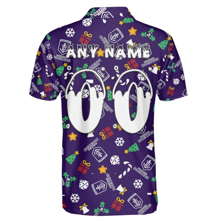 AFL Fremantle Dockers Christmas | Custom Name & Number | Hoodie/Zip/T-Shirt/Polo/Knitted Sweaters