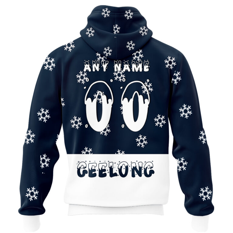 AFL Geelong Cats Christmas | Custom Name & Number | Hoodie/Zip/T-Shirt/Polo/Knitted Sweaters
