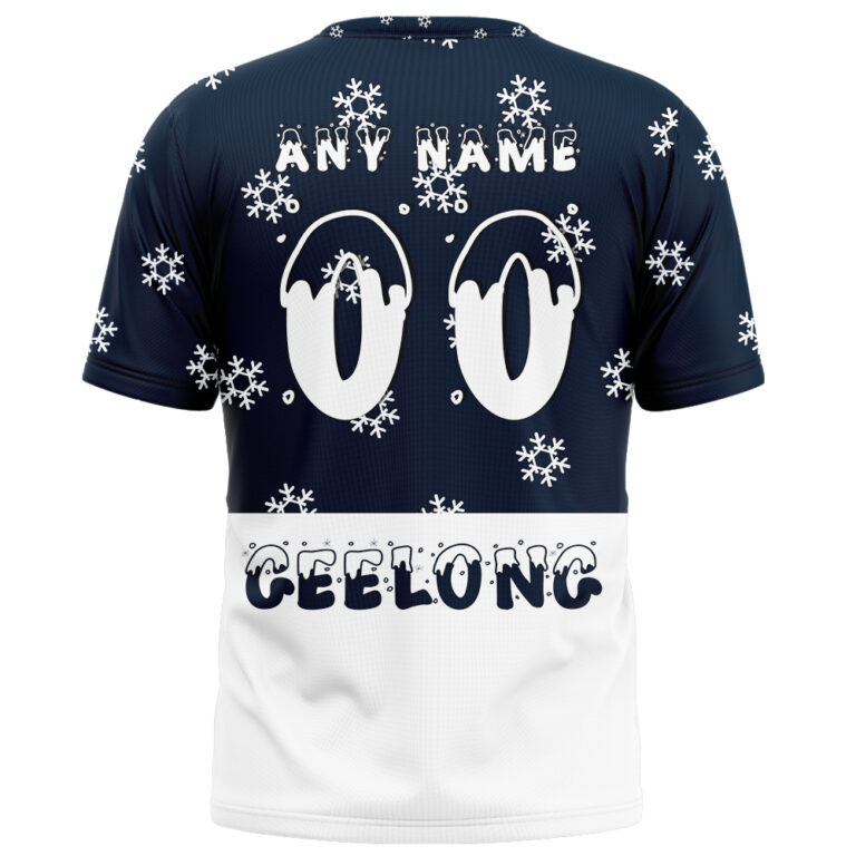 AFL Geelong Cats Christmas | Custom Name & Number | Hoodie/Zip/T-Shirt/Polo/Knitted Sweaters