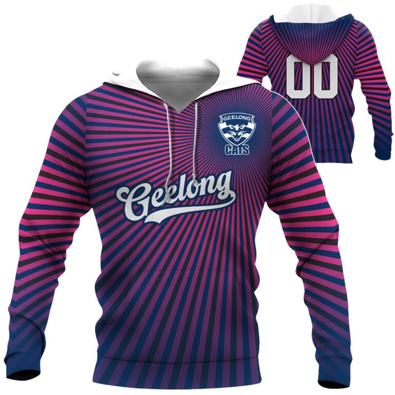 AFL Geelong Cats | Custom Name & Number | Hoodie/Zip/T-Shirt/Long Sleeve