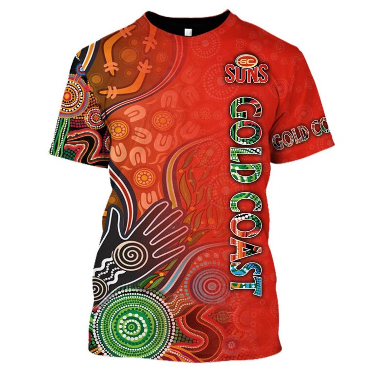 AFL Gold Coast Suns | Custom Name & Number | Hoodie/Zip/T-Shirt/Long Sleeve