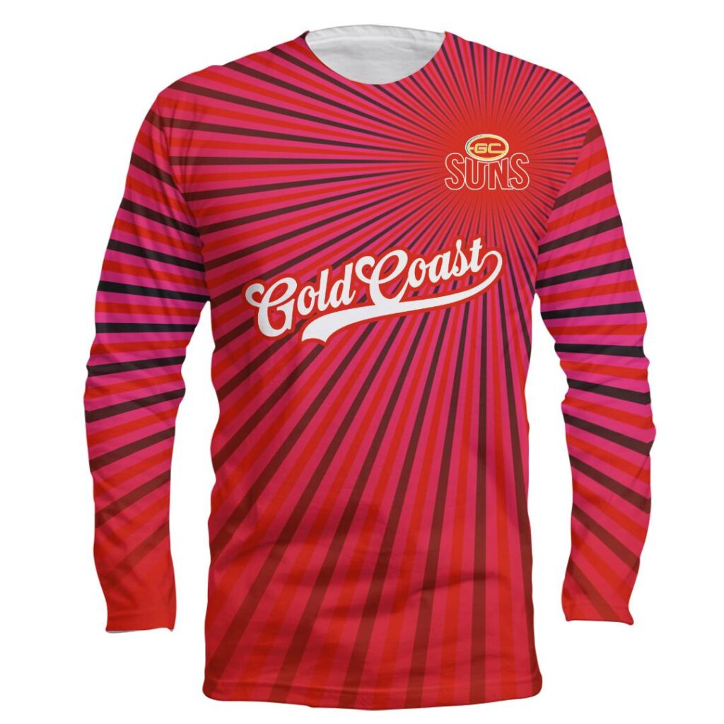 AFL Gold Coast Suns | Custom Name & Number | Hoodie/Zip/T-Shirt/Long Sleeve