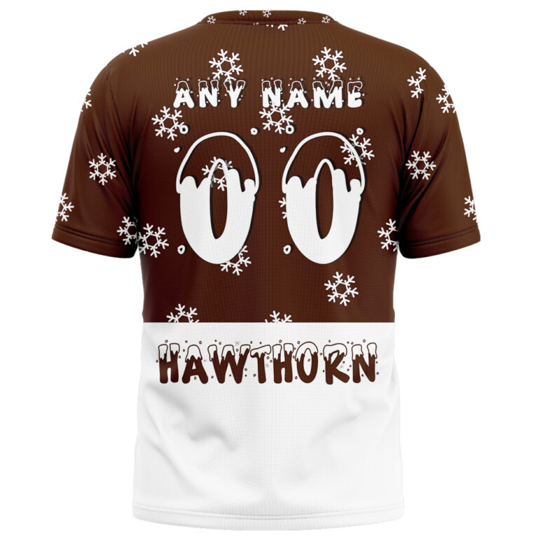 AFL Hawthorn Hawks Christmas | Custom Name & Number | Hoodie/Zip/T-Shirt/Polo/Knitted Sweaters