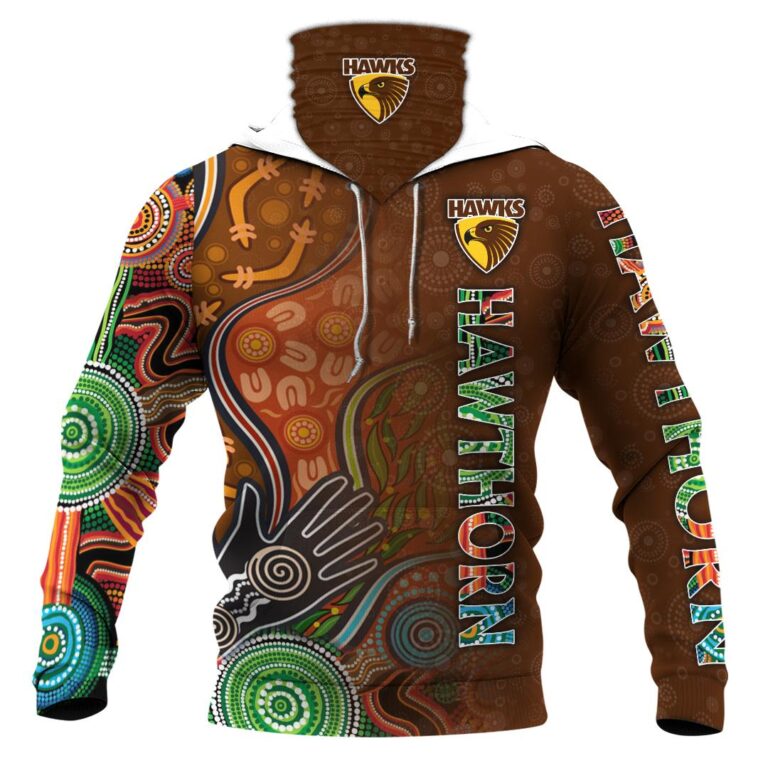 AFL Hawthorn Hawks | Custom Name & Number | Hoodie/Zip/T-Shirt/Long Sleeve