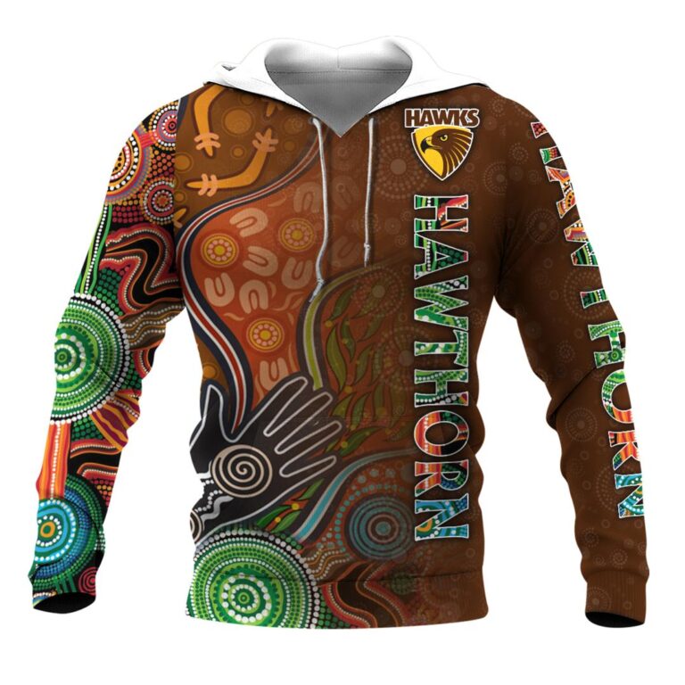 AFL Hawthorn Hawks | Custom Name & Number | Hoodie/Zip/T-Shirt/Long Sleeve