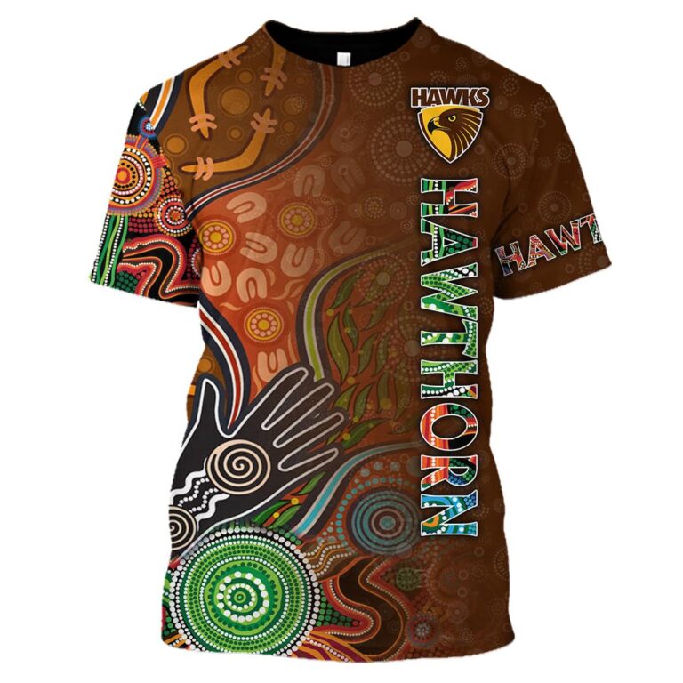 AFL Hawthorn Hawks | Custom Name & Number | Hoodie/Zip/T-Shirt/Long Sleeve