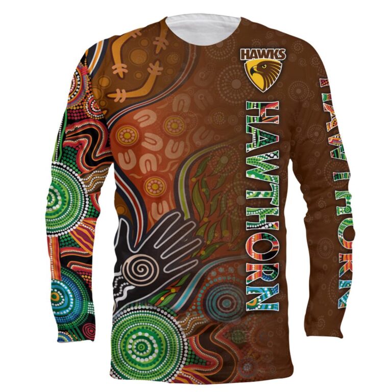 AFL Hawthorn Hawks | Custom Name & Number | Hoodie/Zip/T-Shirt/Long Sleeve